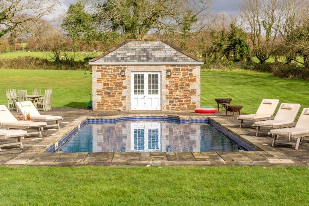 Vila The Manor House At Boconnion Bodmin Exteriér fotografie